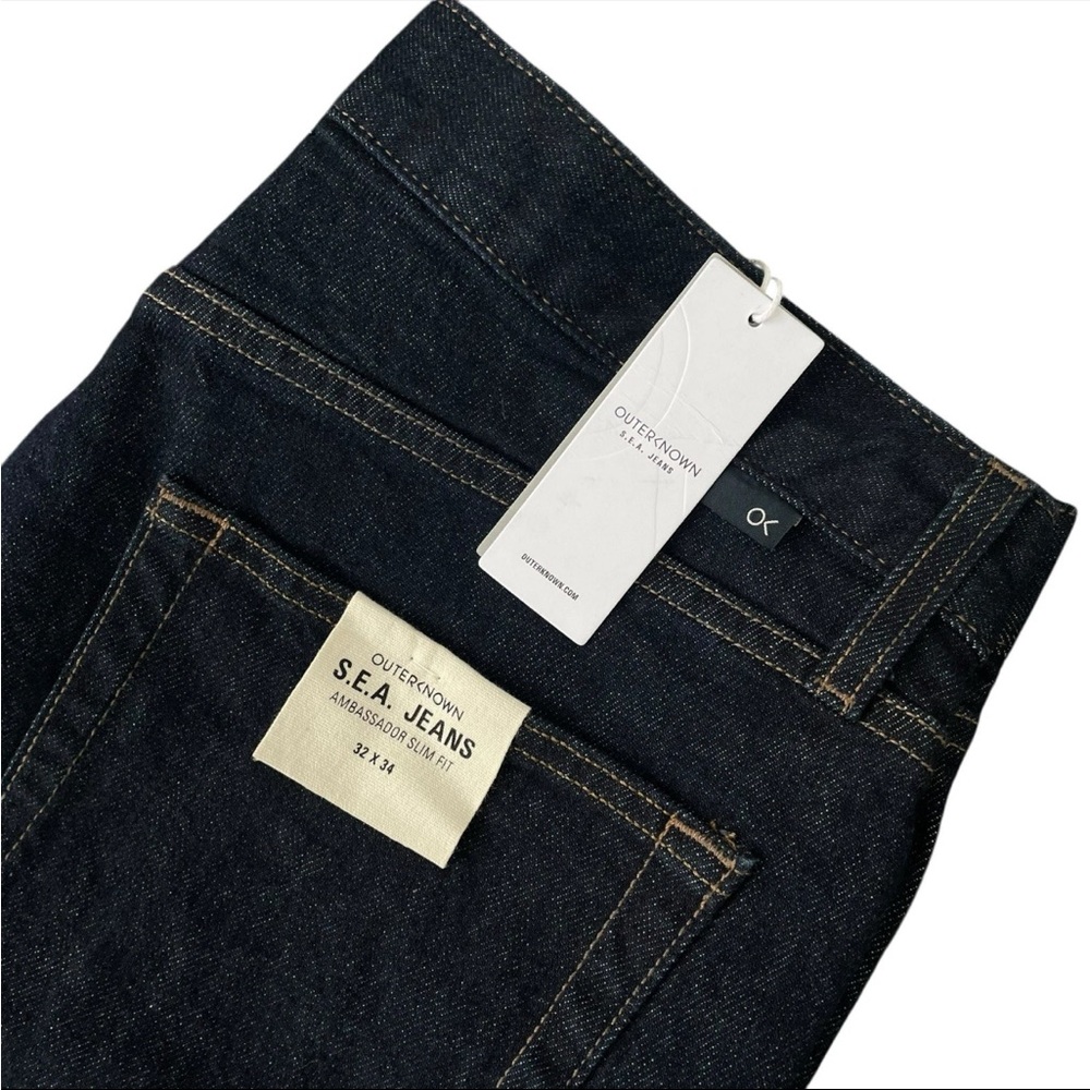 Outerknown Sea Jeans Ambassador Slim Fit Organic Cotton Denim Size 32x34 $148